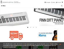 Tablet Screenshot of musikkhuset.no